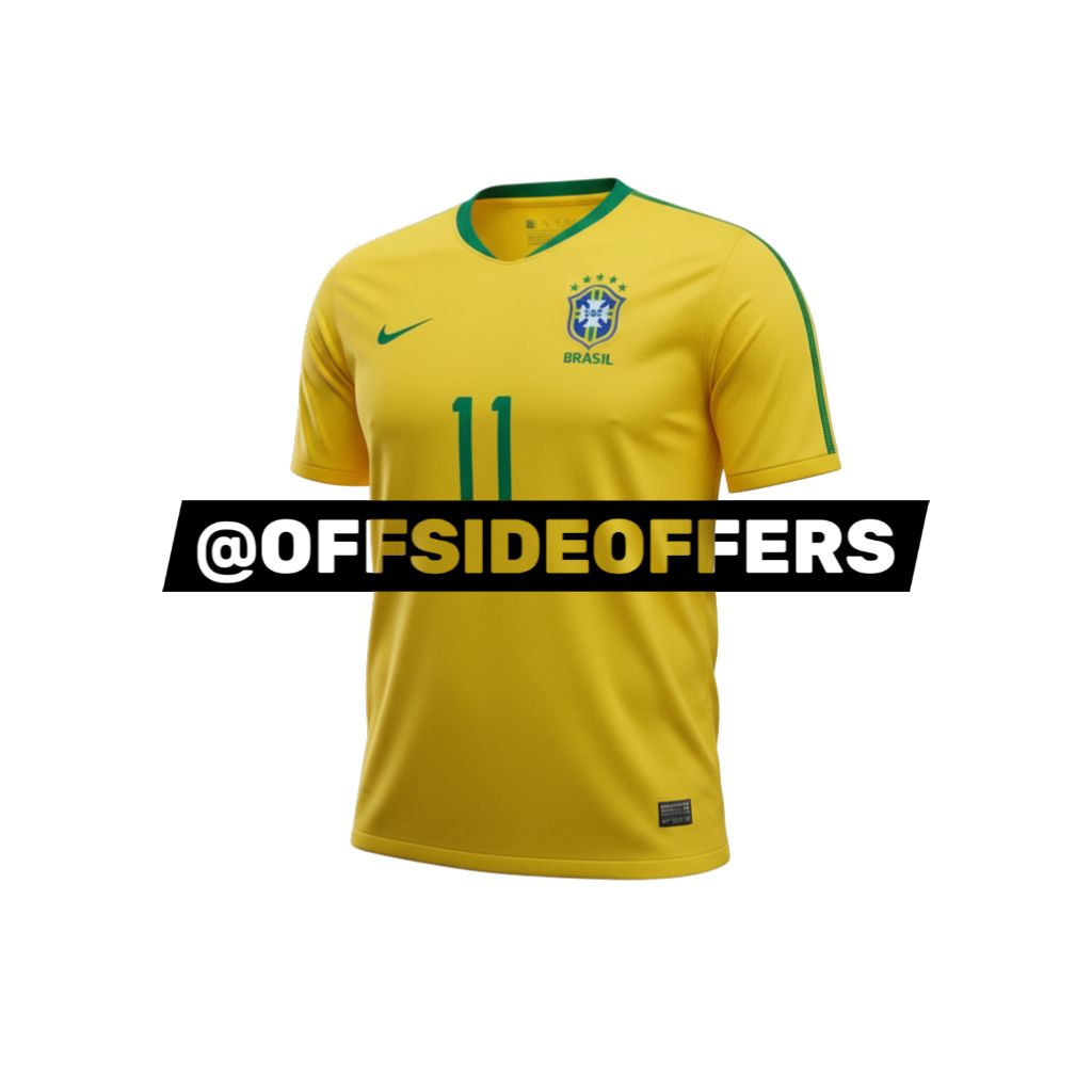 Nike Brazil 2010 World Cup Home Soccer Jersey #11 Mens Size X-Large